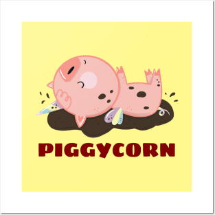 Piggycorn - Pig Pun Posters and Art